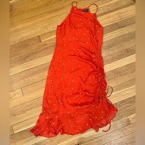 Elegant red mini heart dress